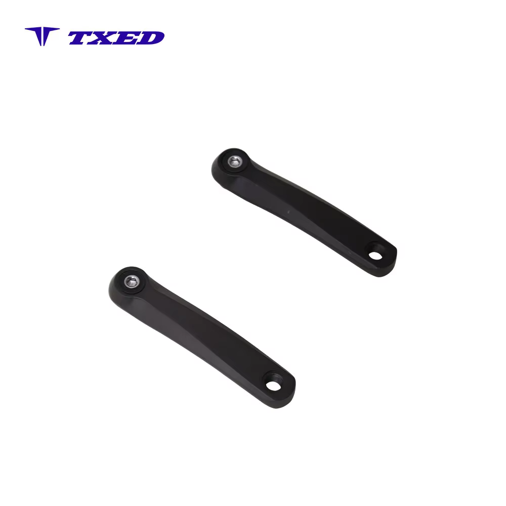 152mm Square Taper Bicycle Crank Arm Aluminum Alloy Sand Blasting Black Left Right Separate Crank detail image 2