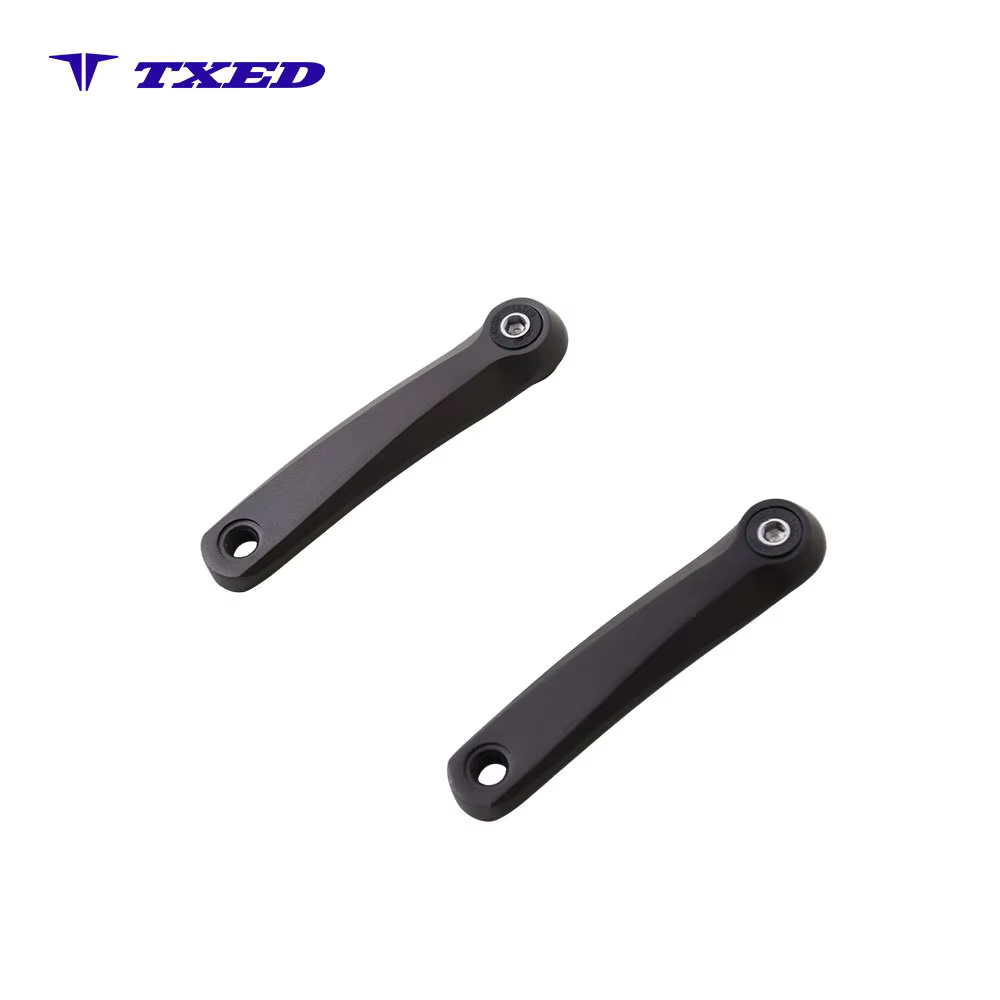 152mm Square Taper Bicycle Crank Arm Aluminum Alloy Sand Blasting Black Left Right Separate Crank detail image 3