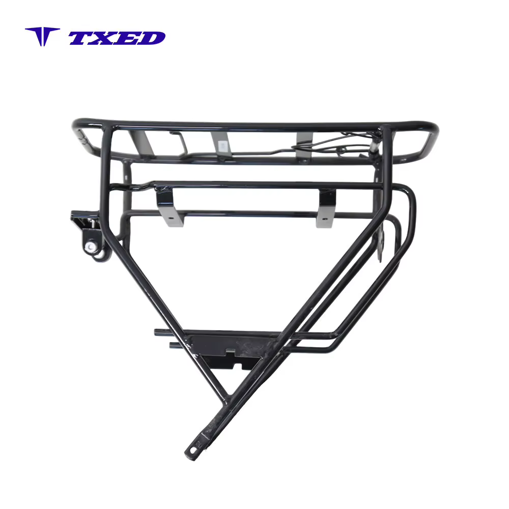 20 Inch Bicycle Rear Rack Double Layer Steel Tube Bike Rear Carrier Luggage Cargo Rack for Kids MTB City Bike detail image 1