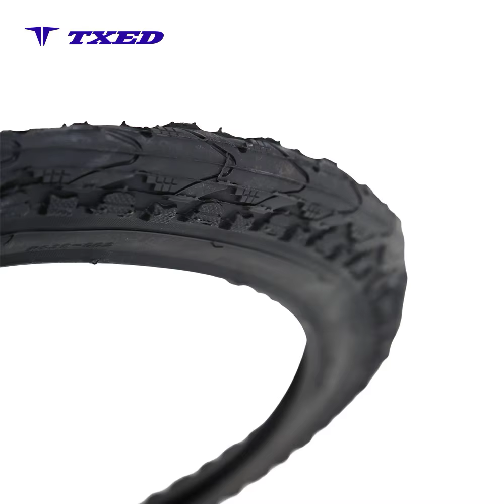 20"x1.95 Alloy Wheel V Brake Black Tubeless Tire Durable Rubber Anti-Puncture Strong Grip Smooth Ride for City & Light Off-Road detail image 5
