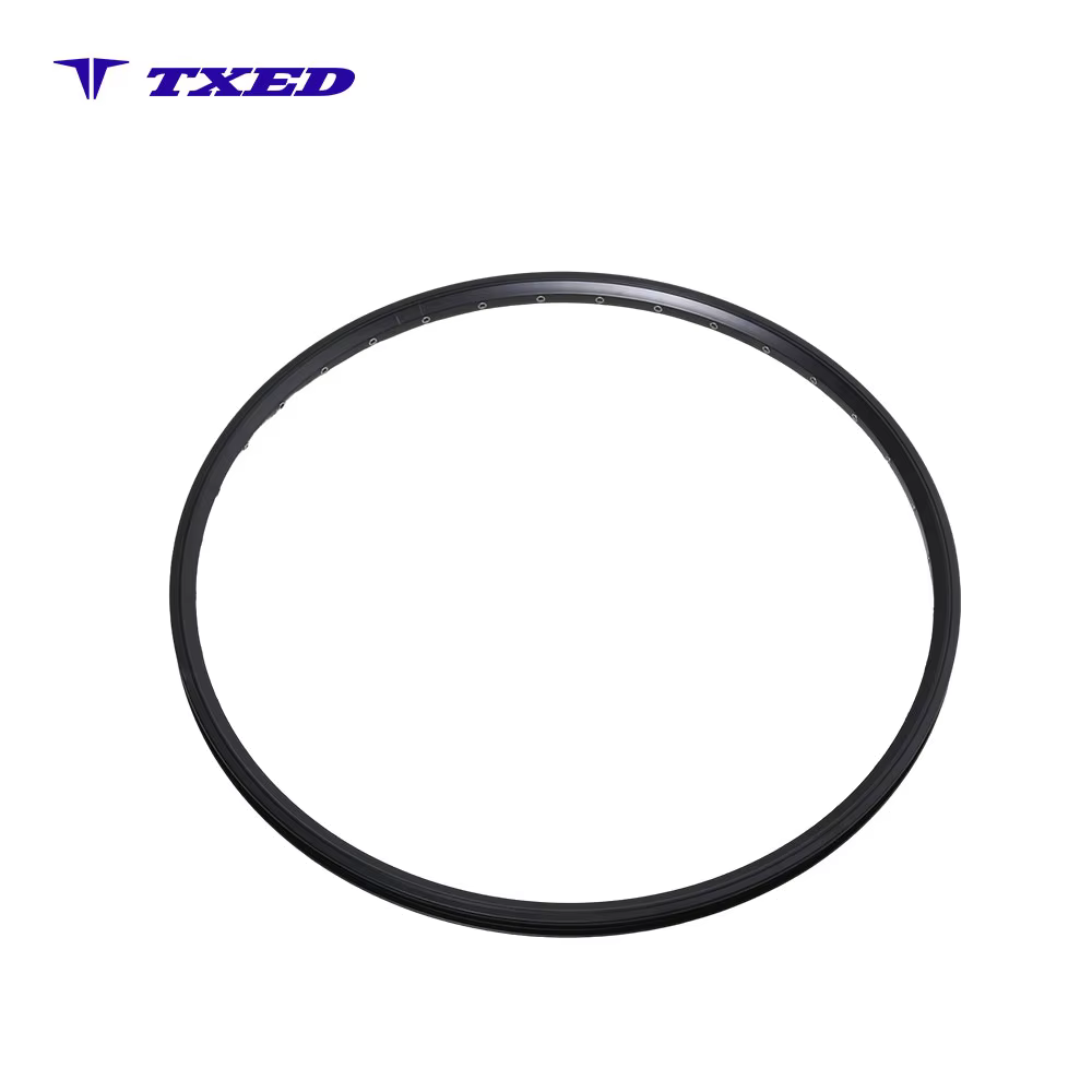 20"x13Gx36H Double Wall Alloy Rim 6061 Aluminum Tubeless Strong & Lightweight AV Valve Black with Silver Logo