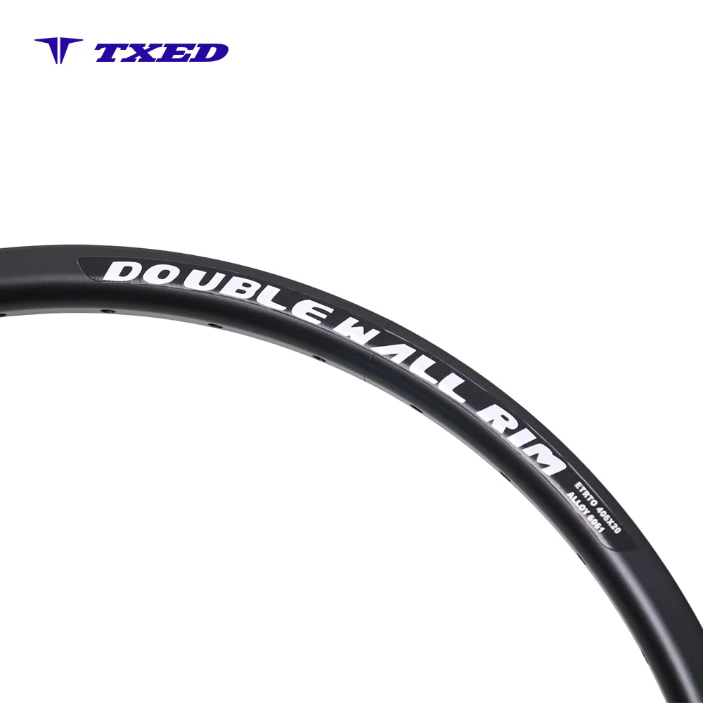 20"x13Gx36H Double Wall Alloy Rim 6061 Aluminum Tubeless Strong & Lightweight AV Valve Black with Silver Logo detail image 2