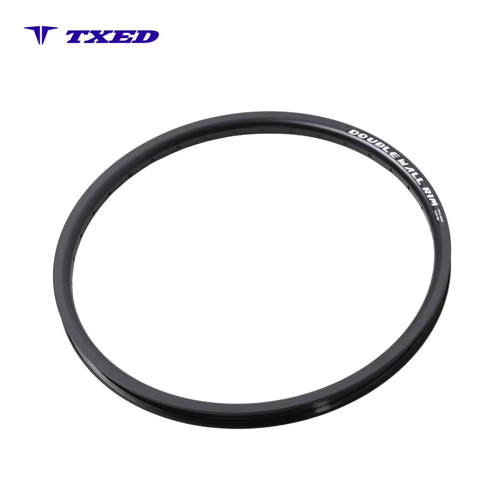 20"x13Gx36H Double Wall Alloy Rim 6061 Aluminum Tubeless Strong & Lightweight AV Valve Black with Silver Logo detail image 3