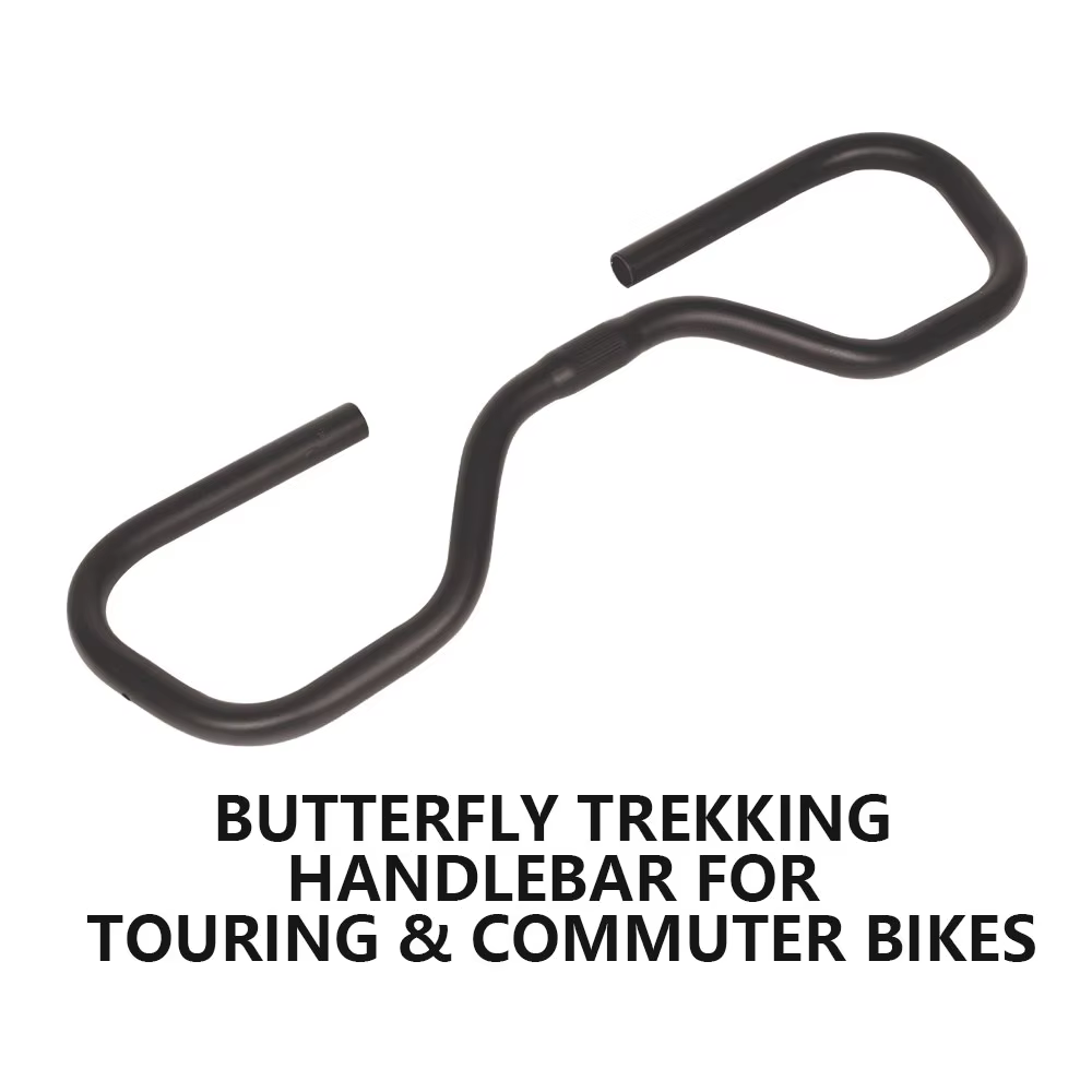 25.4mm Steel/Alloy 520/560mm Width 150mm Drop 60mm Rise Touring Bike Parts Butterfly Bicycle Handlebar detail image 2