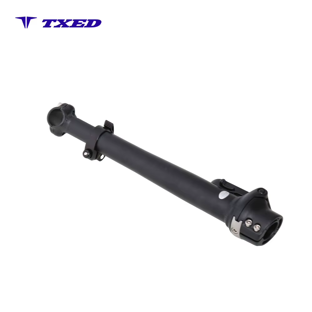 25.4x28.6mm Double Screw Fix Aluminum Right Folding Bike Stem With Safety Wire for Bicycle detail image 2
