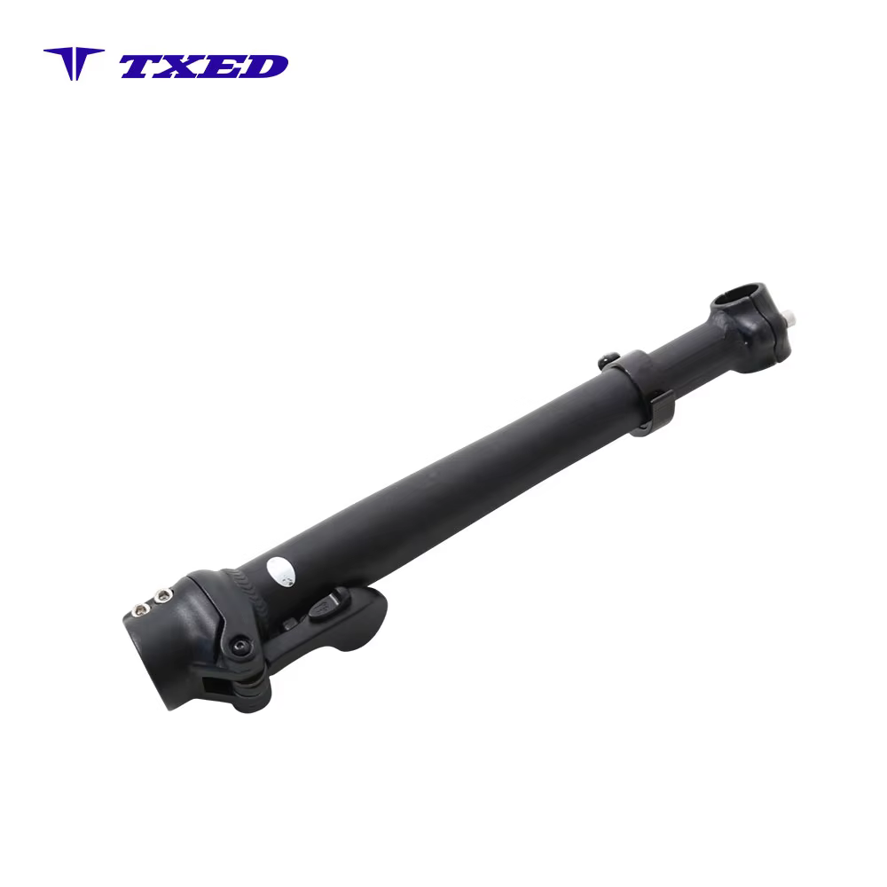 25.4x28.6mm Double Screw Fix Aluminum Right Folding Bike Stem With Safety Wire for Bicycle detail image 3