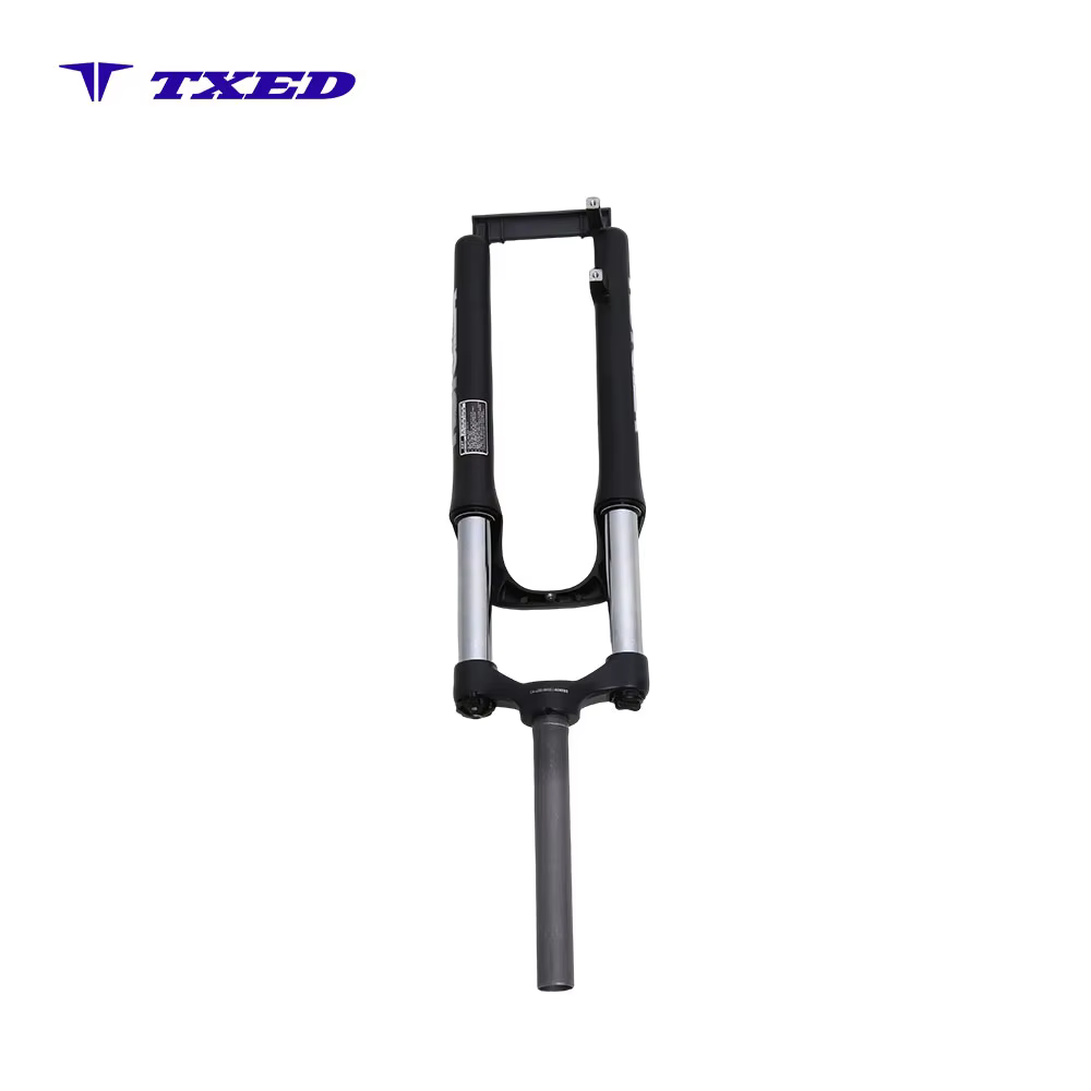 26inch 100mm Aluminum Alloy Disc Brake Hydraulic Lockout Coil Spring Mountain Bike Suspension Front Fork detail image 4
