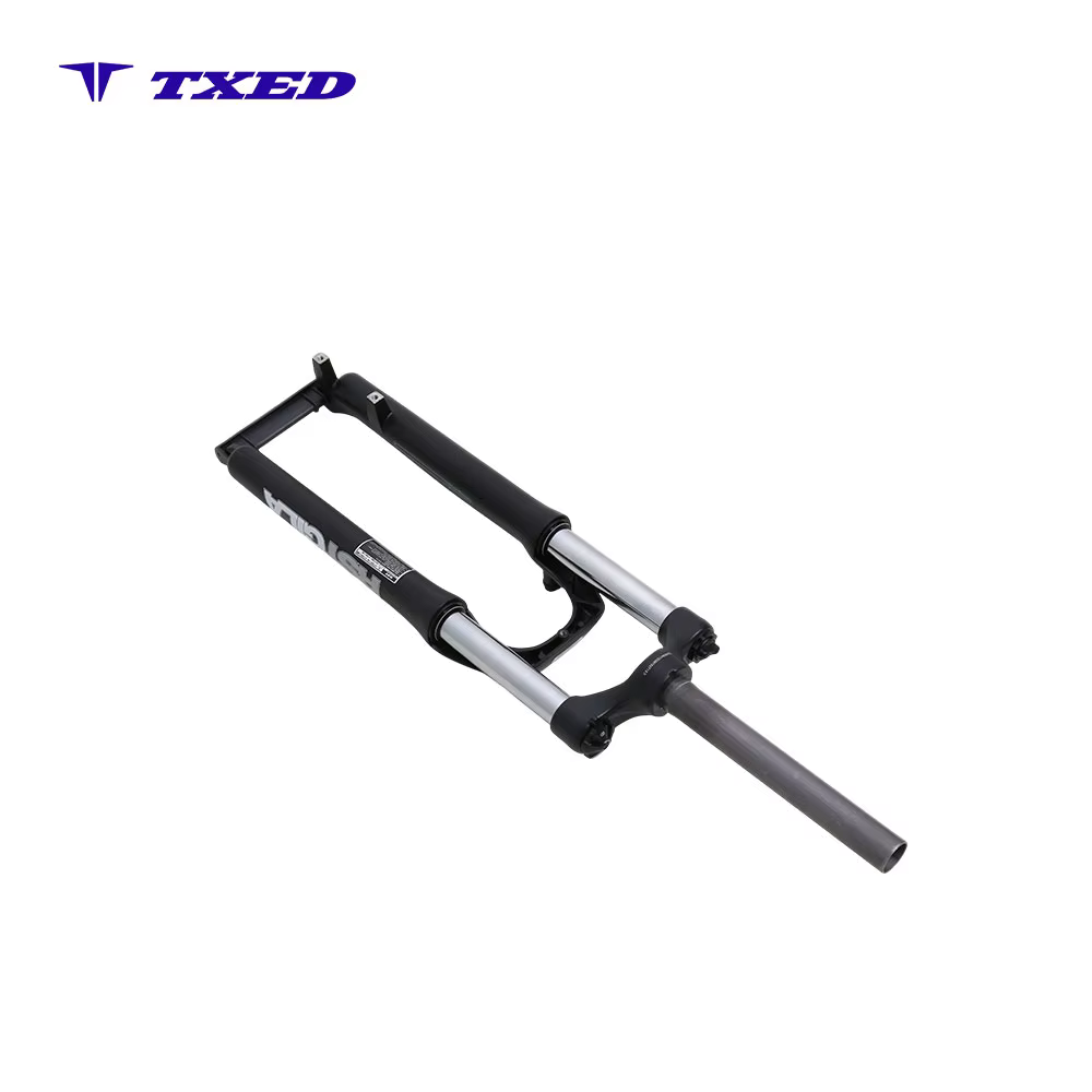 26inch 100mm Aluminum Alloy Disc Brake Hydraulic Lockout Coil Spring Mountain Bike Suspension Front Fork detail image 5
