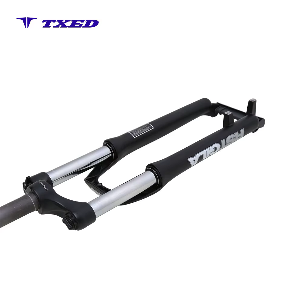 26inch 100mm Aluminum Alloy Disc Brake Hydraulic Lockout Coil Spring Mountain Bike Suspension Front Fork detail image 6