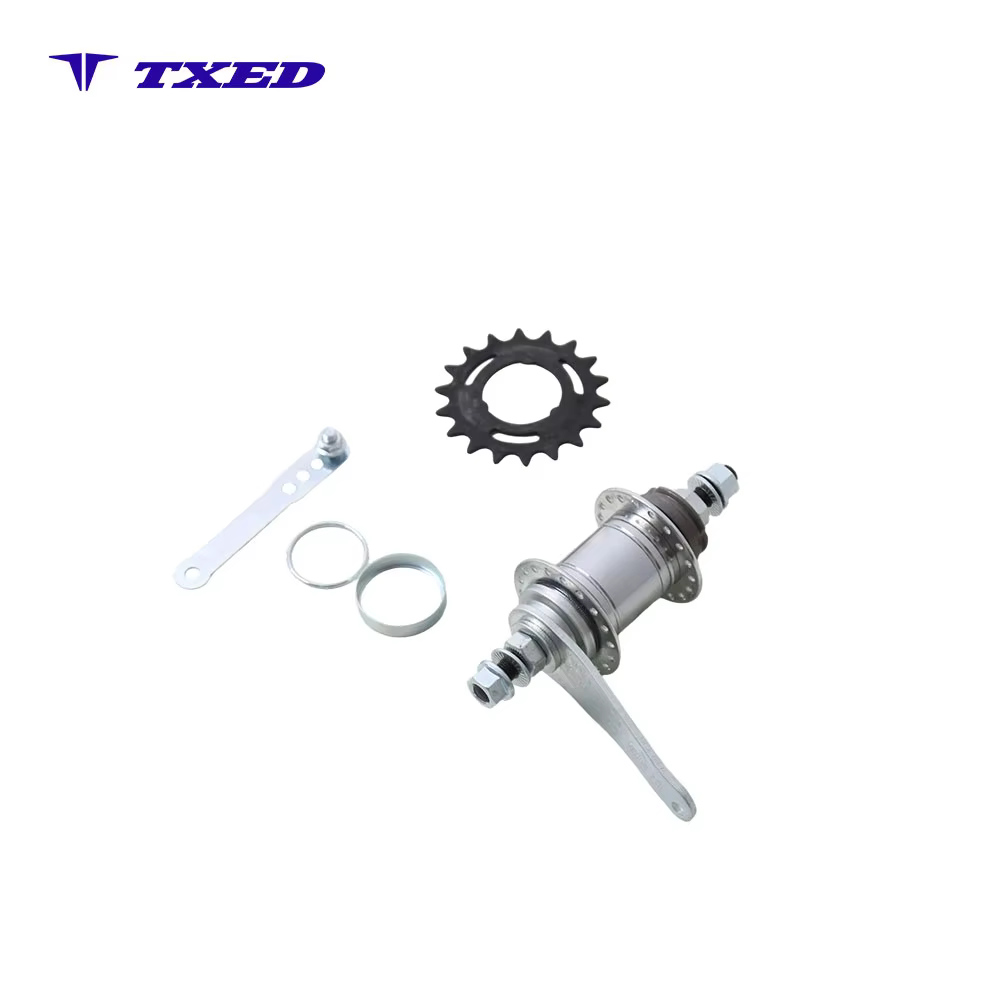 3/8"x13Gx36H 18T Black Adjustable Freewheel CR-MO Steel Axle Bicycle Rear Hub for Electric Bike with Flange Nut Full Accessories detail image 3