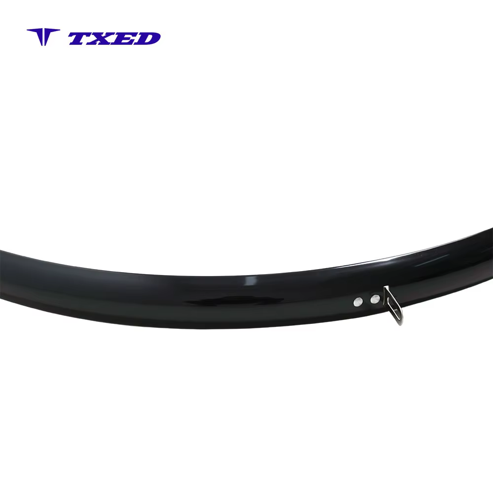 50mm Wide 370mm 700C Plastic Extruded Front/Rear Fender Waterproof UV Resistant Bicycle Mudguard for Road Bicycles