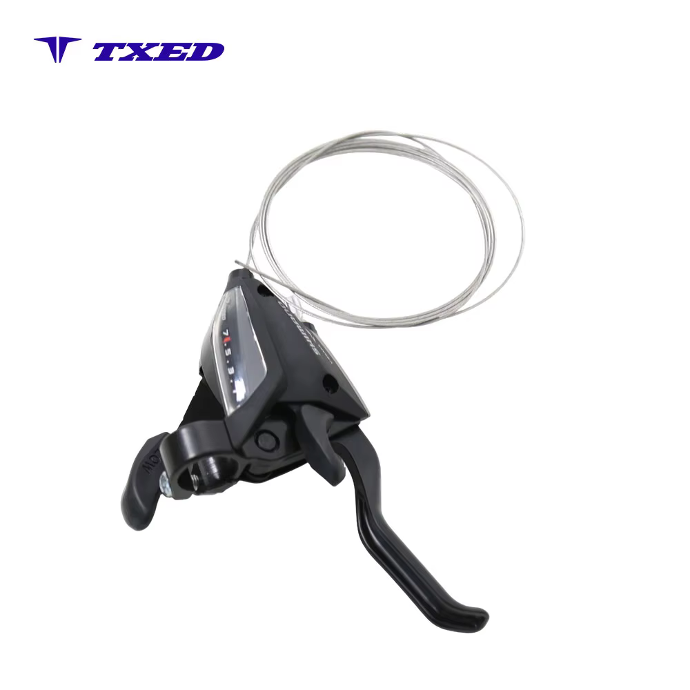 7 Speed Alloy Bicycle Shift Rod Right Bike Shifter Lever with Shift Cable for Mountain Bike E-bike detail image 5