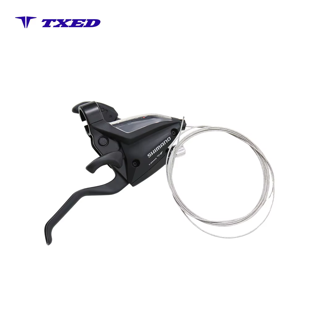 7 Speed Alloy Bicycle Shift Rod Right Bike Shifter Lever with Shift Cable for Mountain Bike E-bike detail image 6