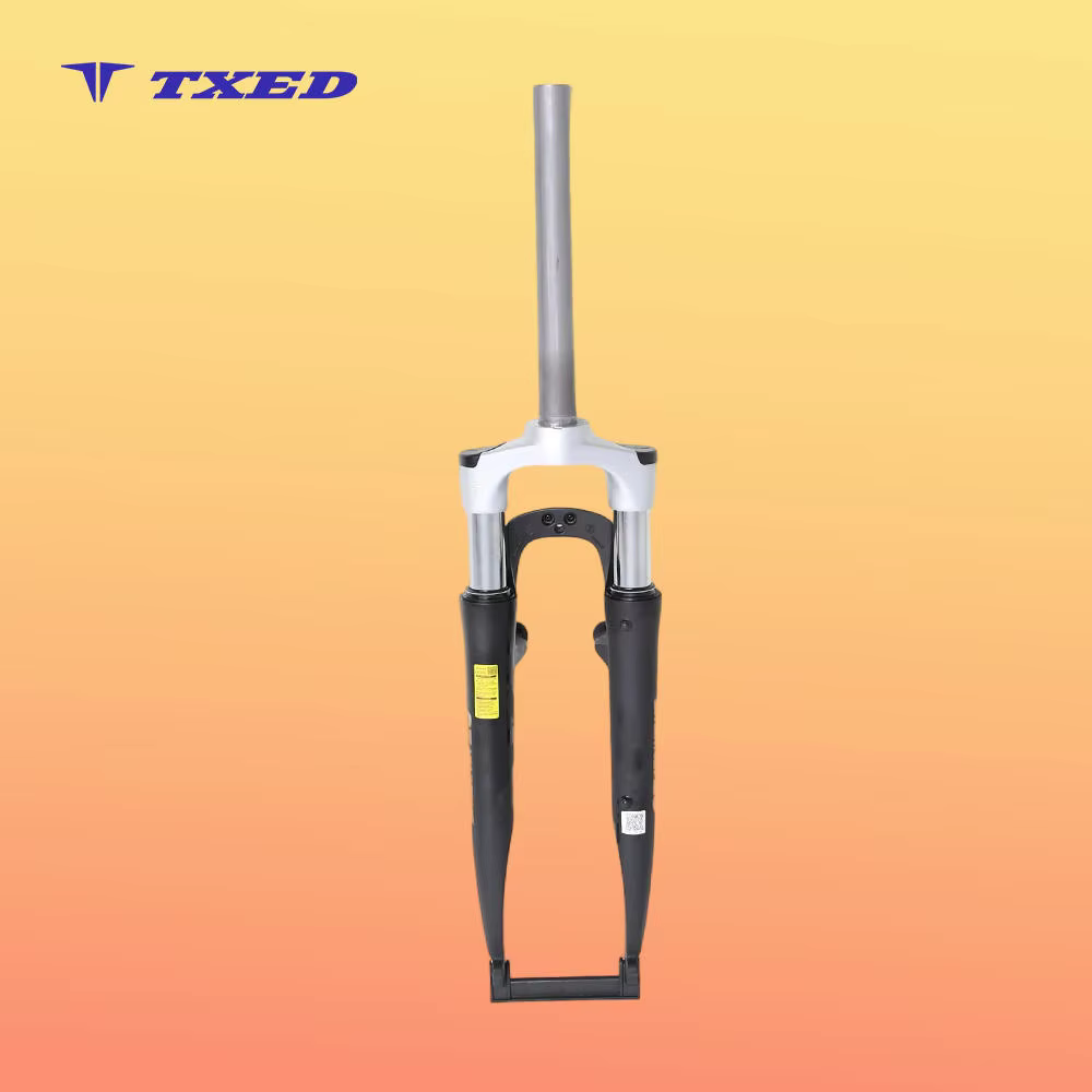 700C Suspension Fork Aluminum Alloy 83cm Height 63mm Travel Disc Brake 100mm Open Dropout Silver Crown Bike