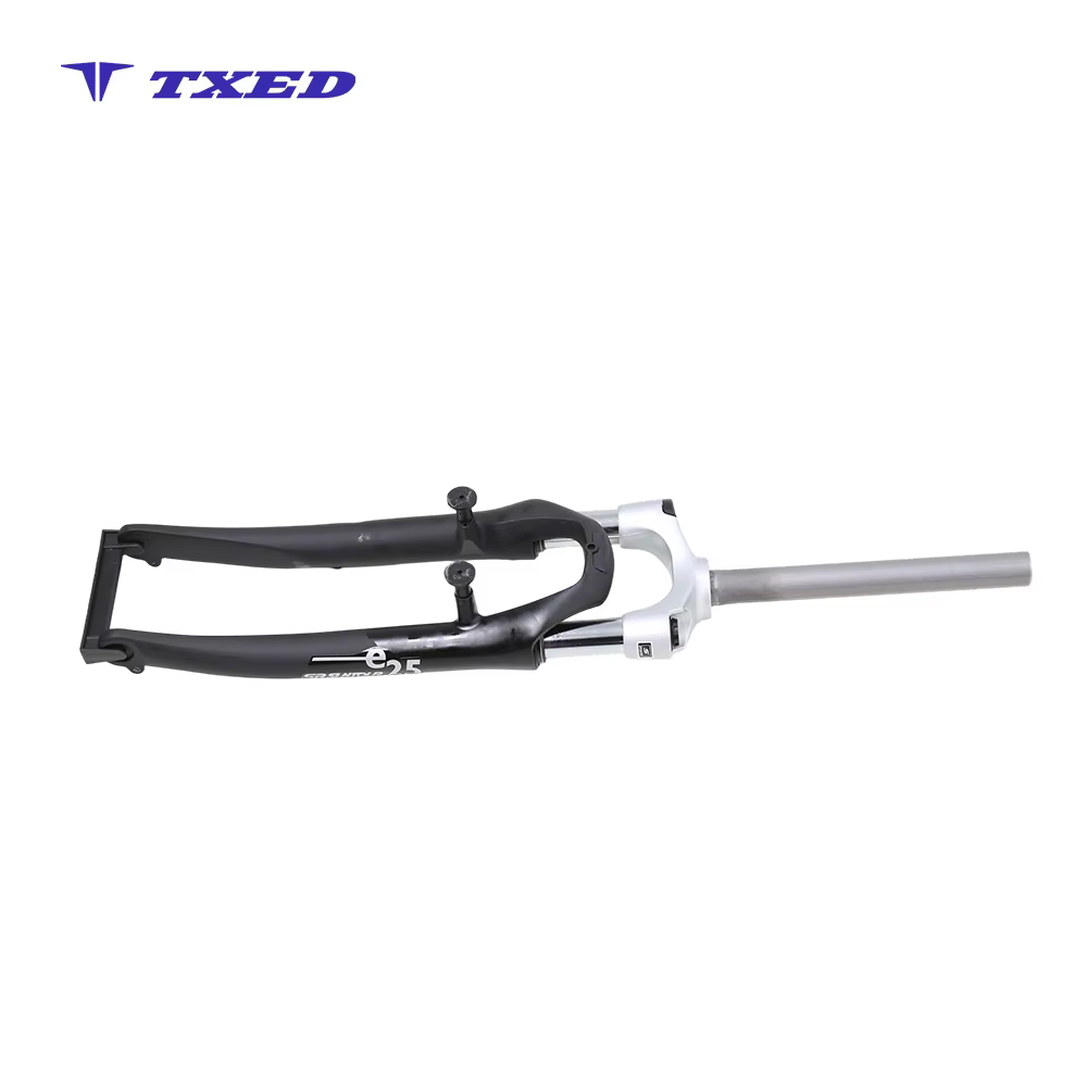 700C Suspension Fork Aluminum Alloy 83cm Height 63mm Travel Disc Brake 100mm Open Dropout Silver Crown Bike detail image 3