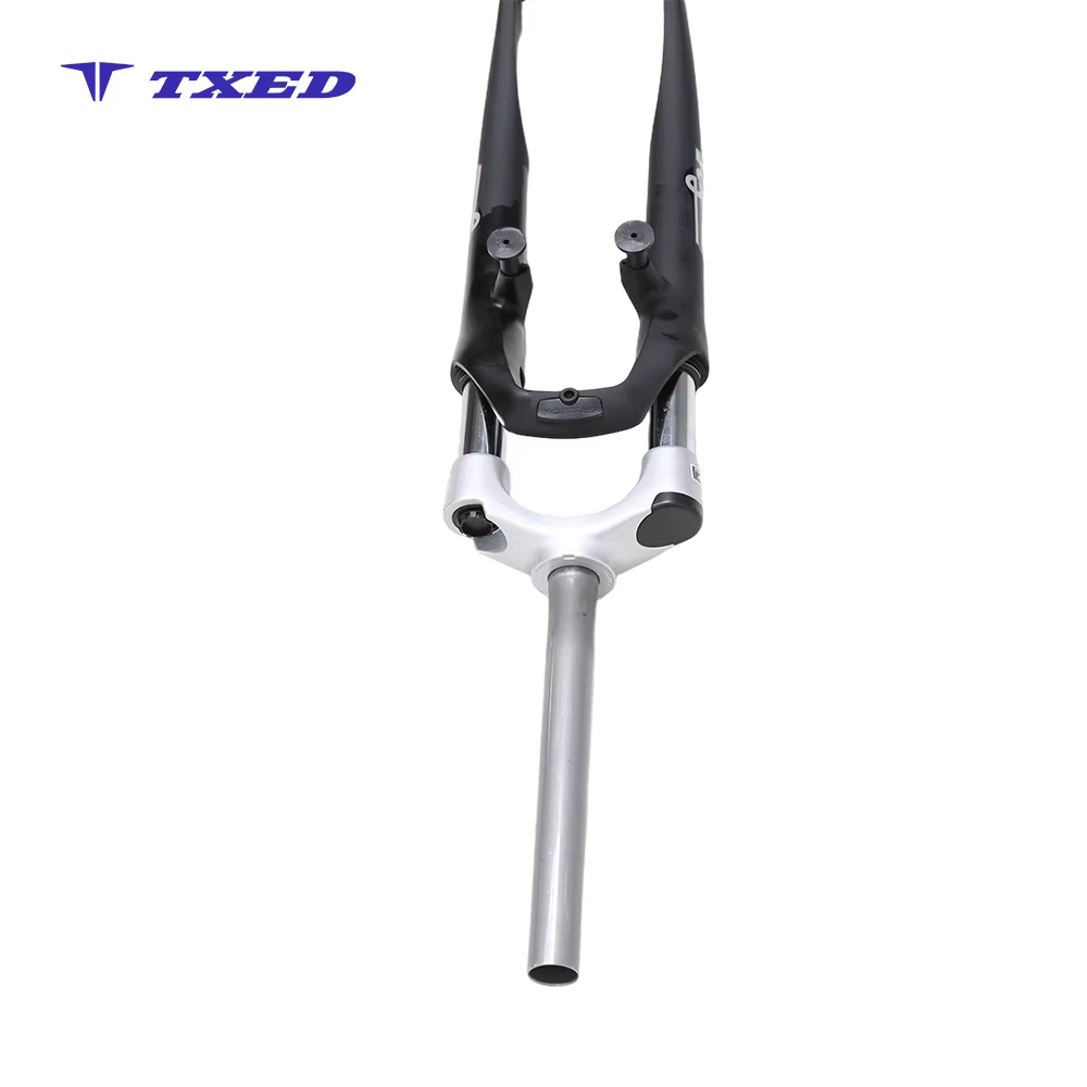 700C Suspension Fork Aluminum Alloy 83cm Height 63mm Travel Disc Brake 100mm Open Dropout Silver Crown Bike detail image 5
