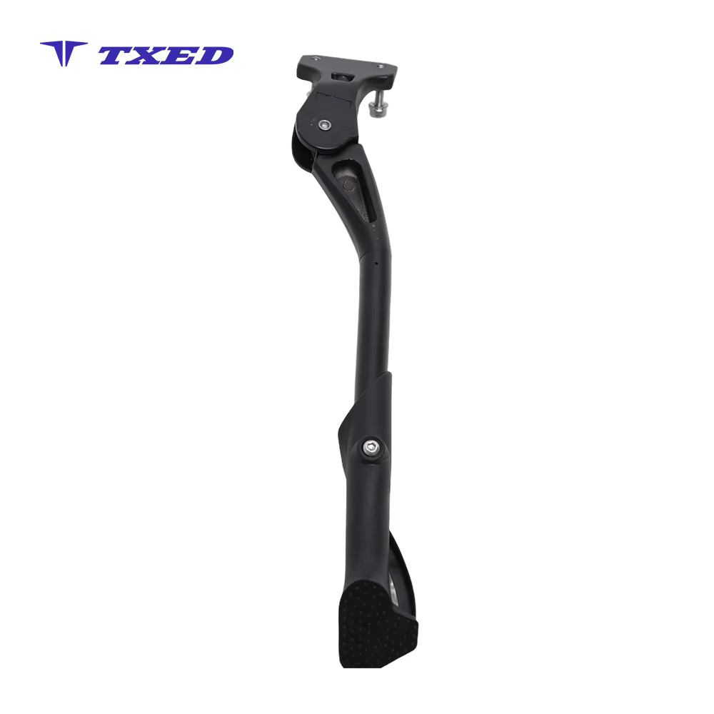 Adjustable Aluminum Double Hole Rear Axle Bicycle Kickstand with 28-32cm Length for Road & Mountain Bikes