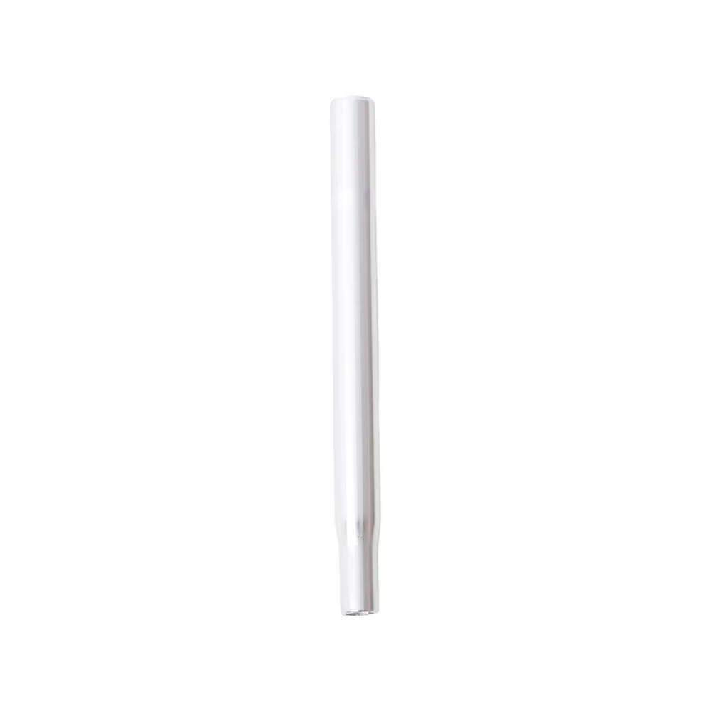 Aluminum Alloy 27.2x300mm Silver Bicycle Seat Post with Scale Line Turned Head for Mountain Bike and Road Bike