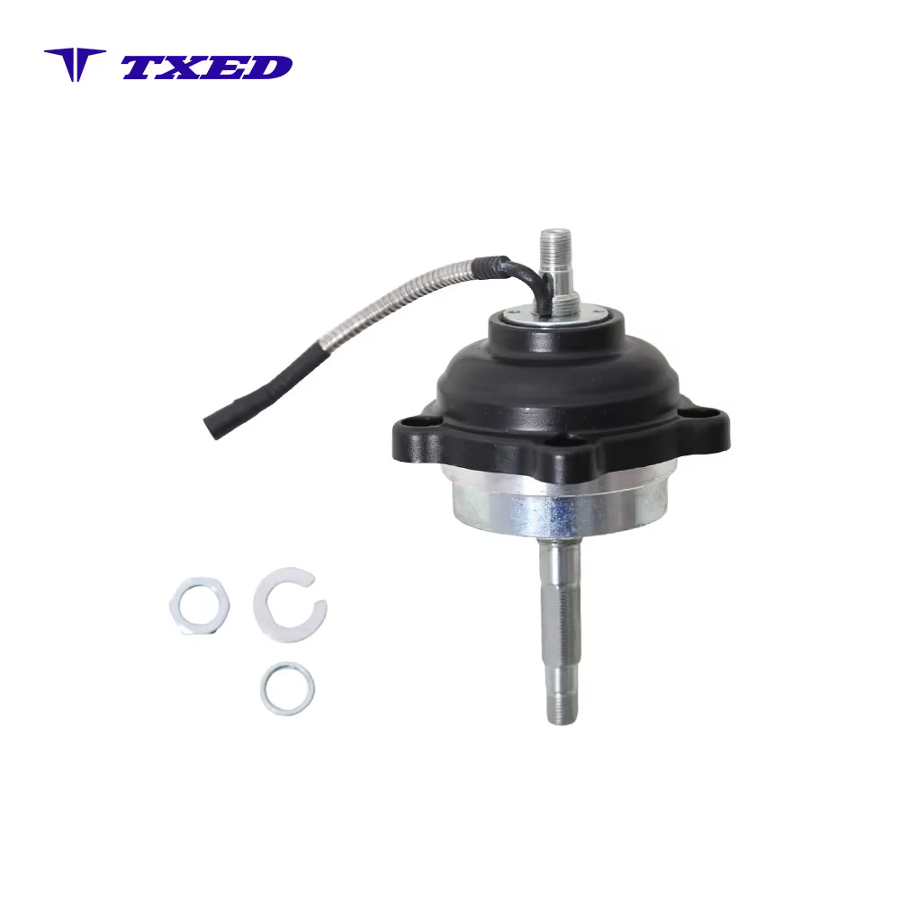 Aluminum Alloy Shock Absorption Rubber 3/8" Steel Axle Disc Brake Compatible Electric Bicycle Front Hub detail image 2