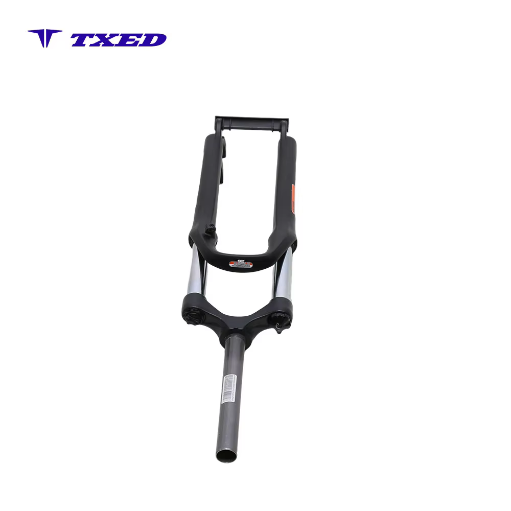 Aluminum Bicycle Front Suspension Fork with Coil Spring and Straight Steerer 26 Inch Threadless Hydraulic Lockout for E-Bike detail image 3