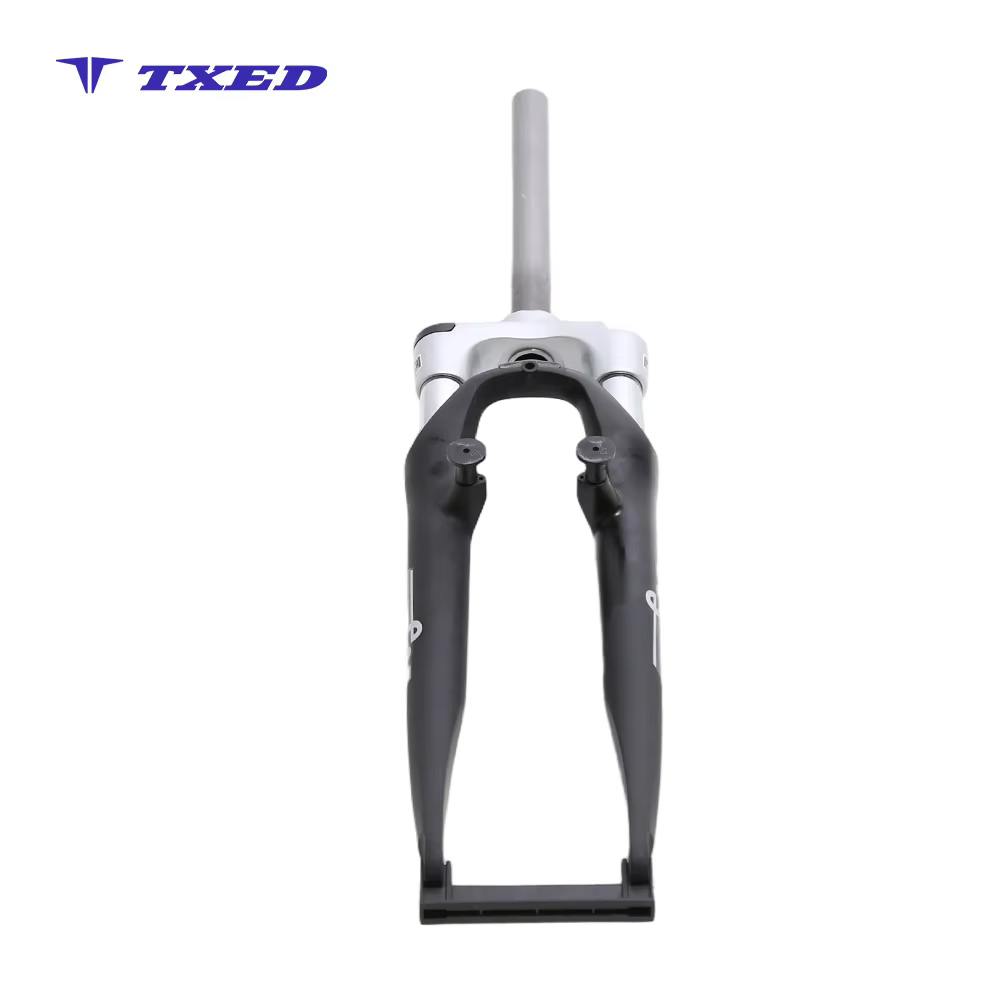 Aluminum Suspension Fork with Coil Spring 63mm Travel Stylish Silver Shoulder Mounting Ready for BMX & Kids' Bikes detail image 4
