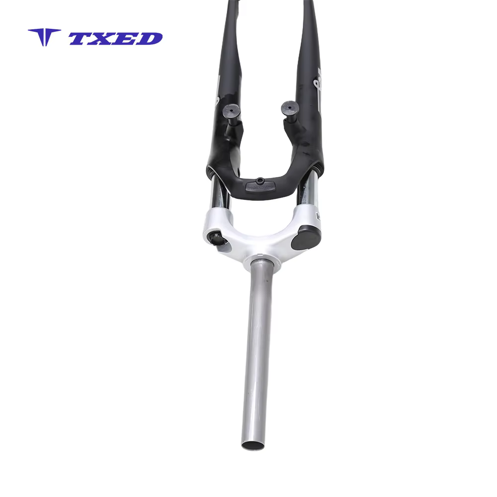 Aluminum Suspension Fork with Coil Spring 63mm Travel Stylish Silver Shoulder Mounting Ready for BMX & Kids' Bikes detail image 5
