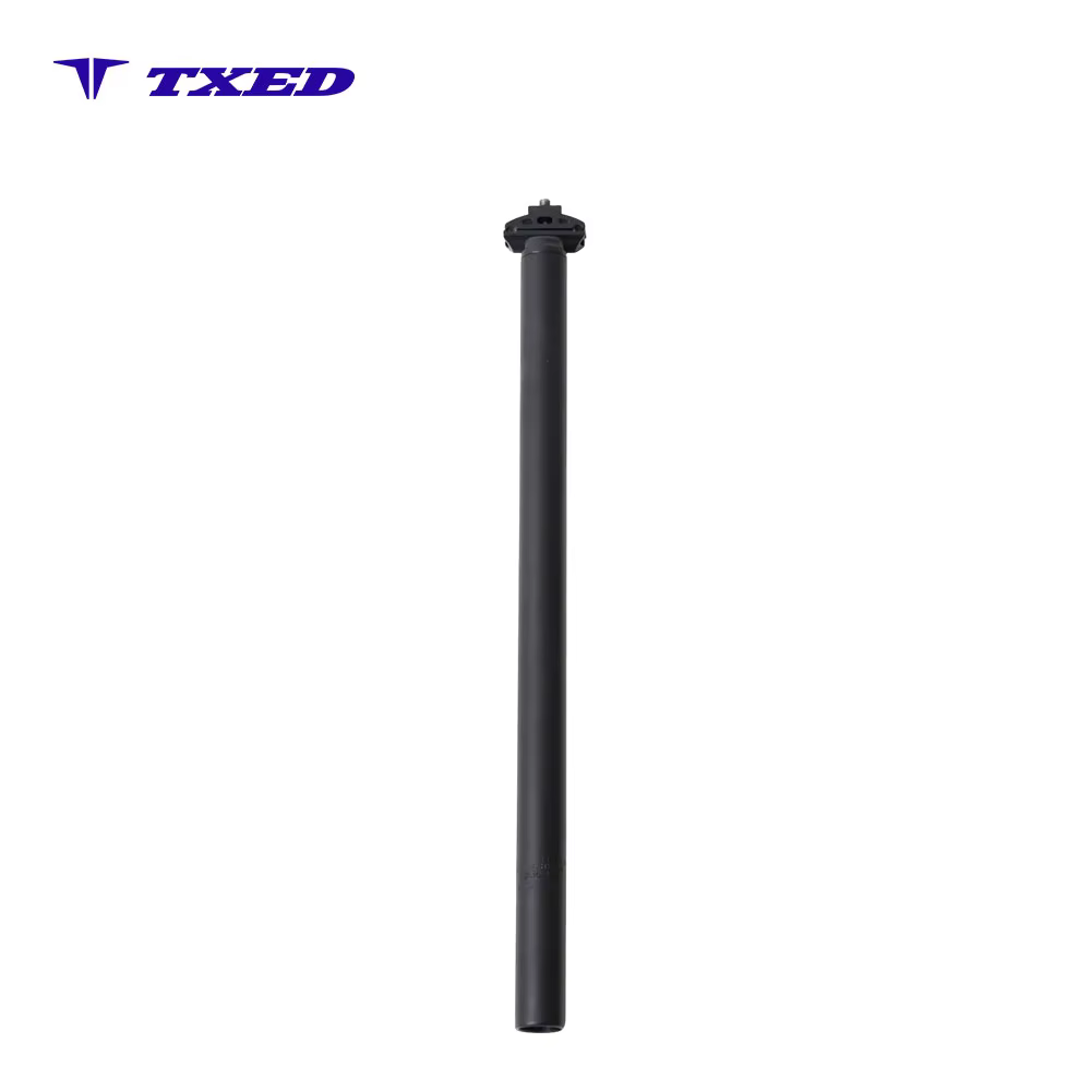 Anodized Sandblasted Aluminum 30.4mm Diameter 530mm Length Bike Seat Tube Bicycle Seat Post with Safety Cable