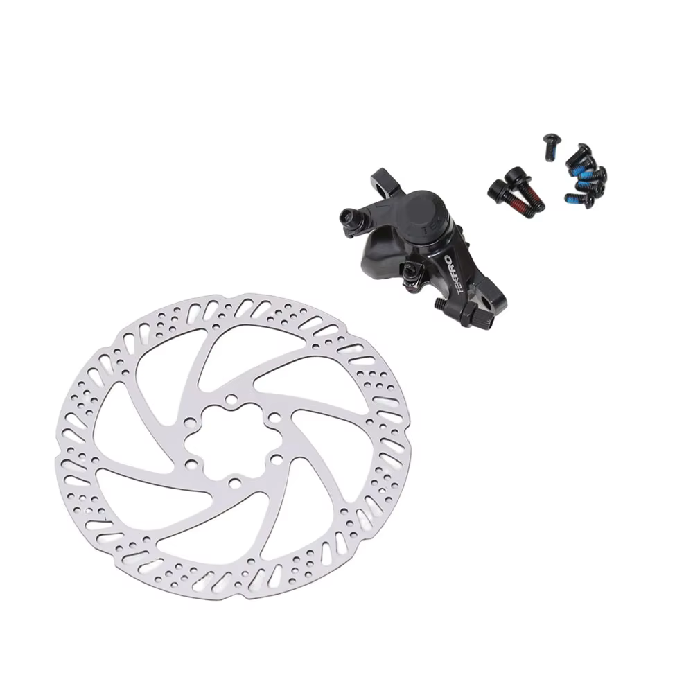 BeiSiQi M280 Bicycle Front Disc Brake Post Mount Mechanical Caliper Aluminum Alloy 160mm Rotor Eco-Friendly Durable Braking