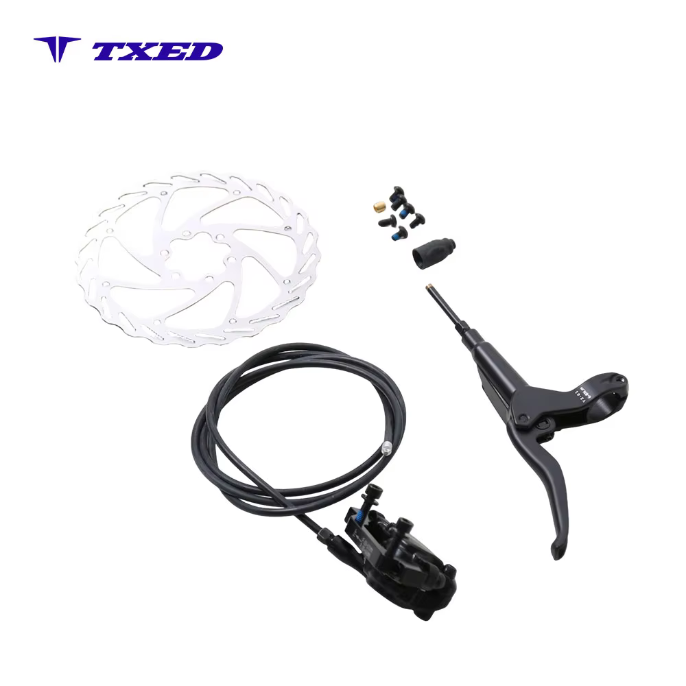 Bicycle Mountain Bike Rear Hydraulic Disc Brake Aluminum Caliper 160mm Steel Rotor Right Hand Durable & Easy Installation detail image 4