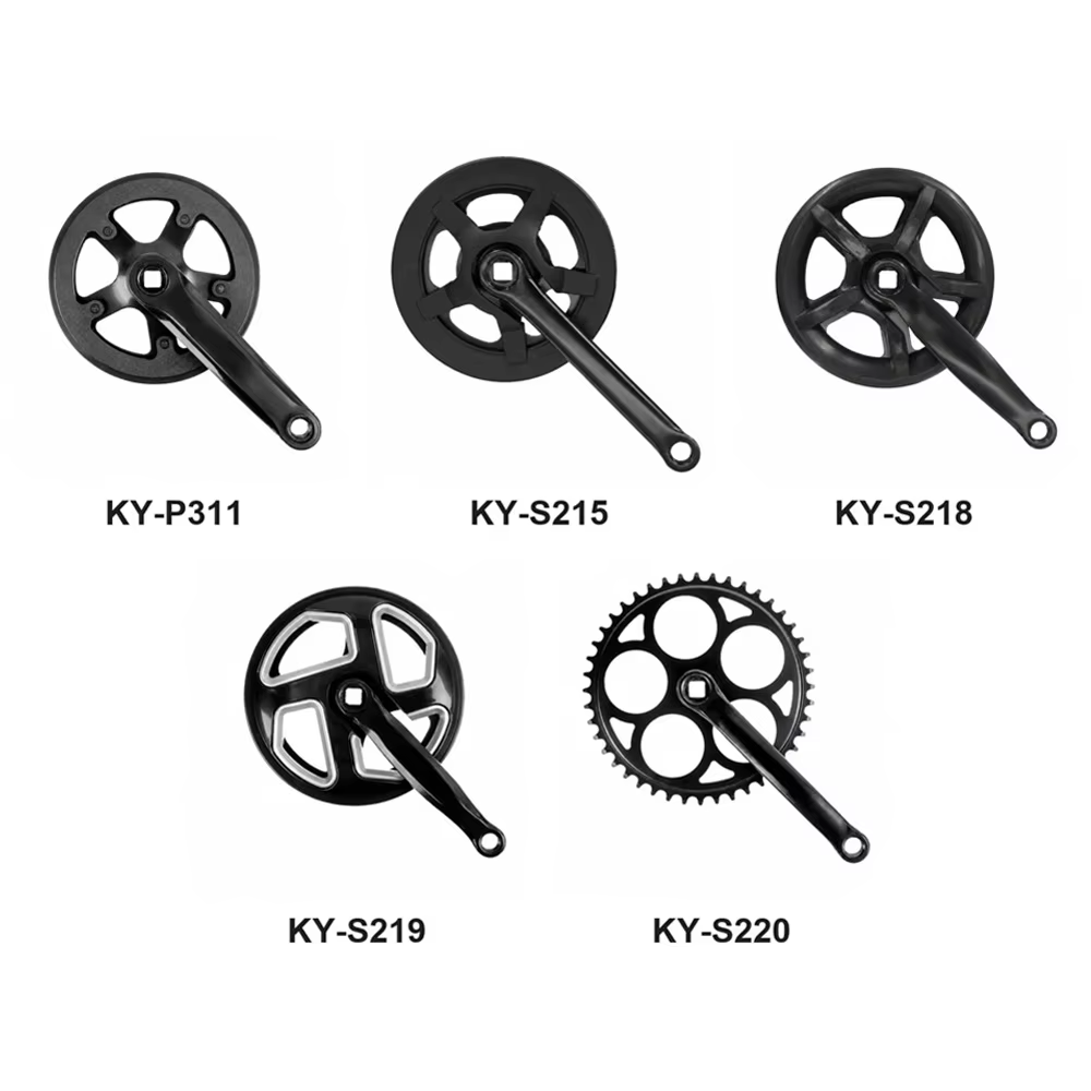 Bicycle Replacement Parts Steel Crank Arm 140/152/170mm 32T-52T Chainring 7-8 Speed Crankset for Bike