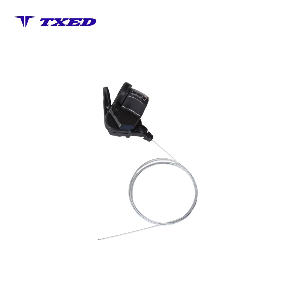 Bicycle Right Shift Lever 7 Speed 2-Finger Forged Aluminum Mineral Oil Black MTB Road City Bike Gear Handlebar Control detail image 2