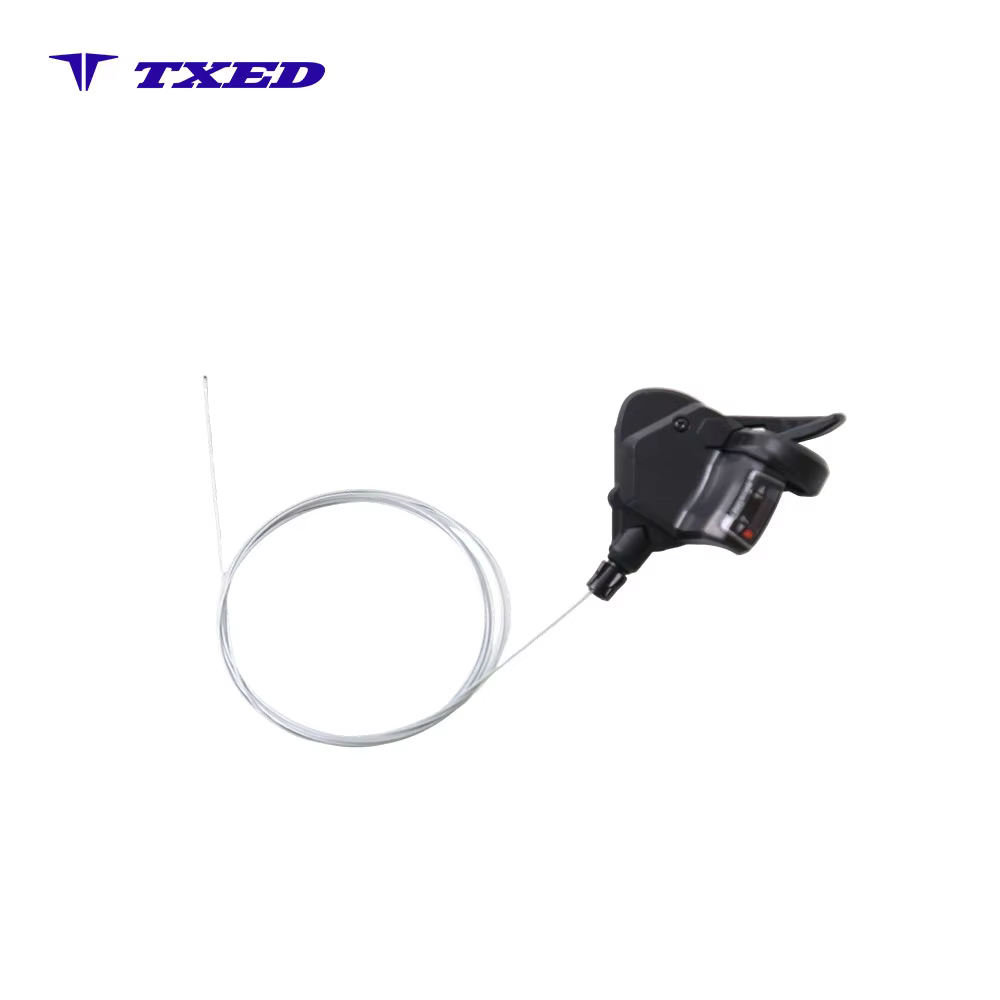 Bicycle Right Shift Lever 7 Speed 2-Finger Forged Aluminum Mineral Oil Black MTB Road City Bike Gear Handlebar Control detail image 3