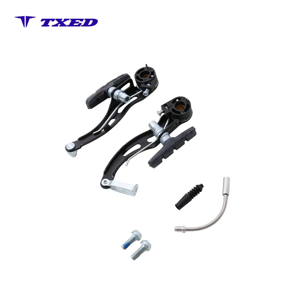 Bicycle Set Aluminum Alloy Linear Pull Brake Front Rear MTB City Bike Replacement Brake System Black 3-finger Lever detail image 4
