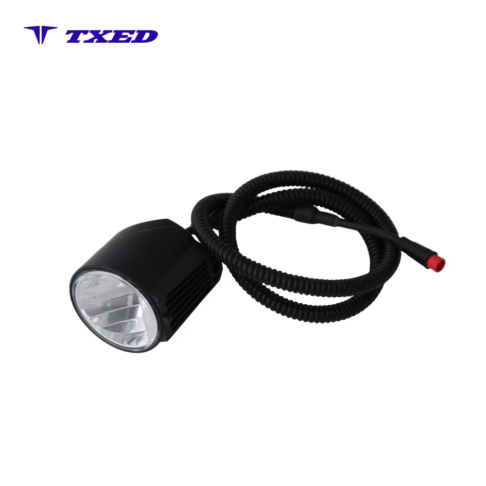 Black Waterproof IP67 High Brightness LED Front Light with Sensor Switch Battery Hub dynamo Bicycle Light Xingcheng HL2800-80 detail image 4