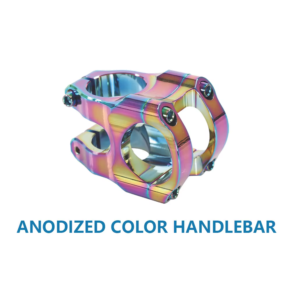 CNC Aluminum Mountain Bike Stem Multi Color Anodized Bicycle Handle Stem for E-bike Repair Wholesale detail image 2