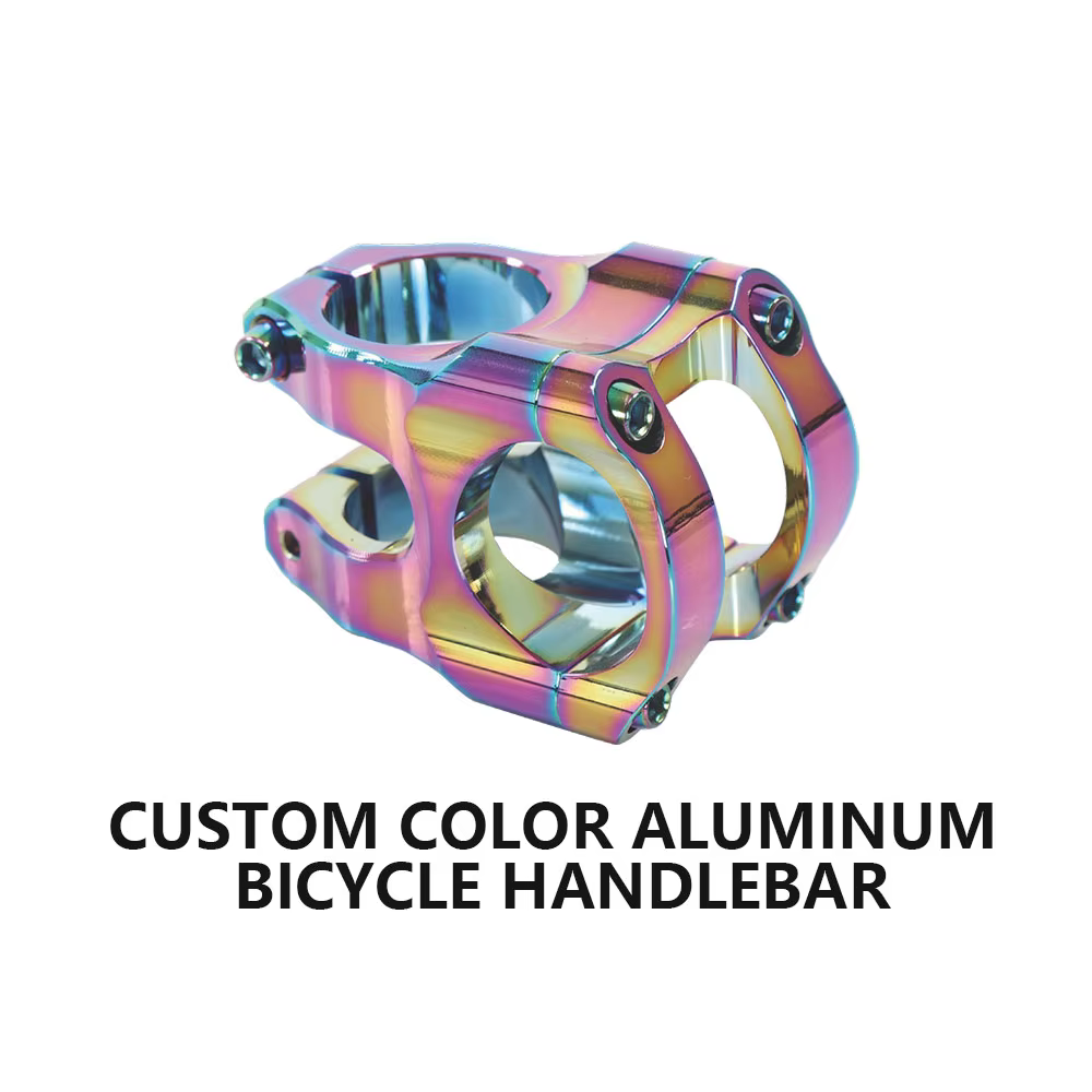 CNC Aluminum Mountain Bike Stem Multi Color Anodized Bicycle Handle Stem for E-bike Repair Wholesale detail image 3