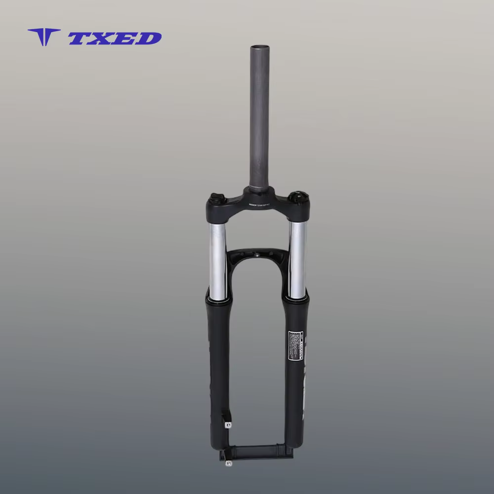 Disc Brake 28.6x25.4x212mm M9*100 Steel Tube Non-Threaded Aluminum Outer Suspension Front Fork Coil Spring Hydraulic Lockout