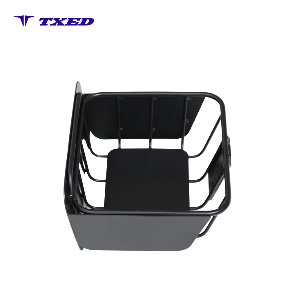 Durable Cycling Cargo Basket With Protective Plate Standard Size Bike Rear Frame Basket detail image 3