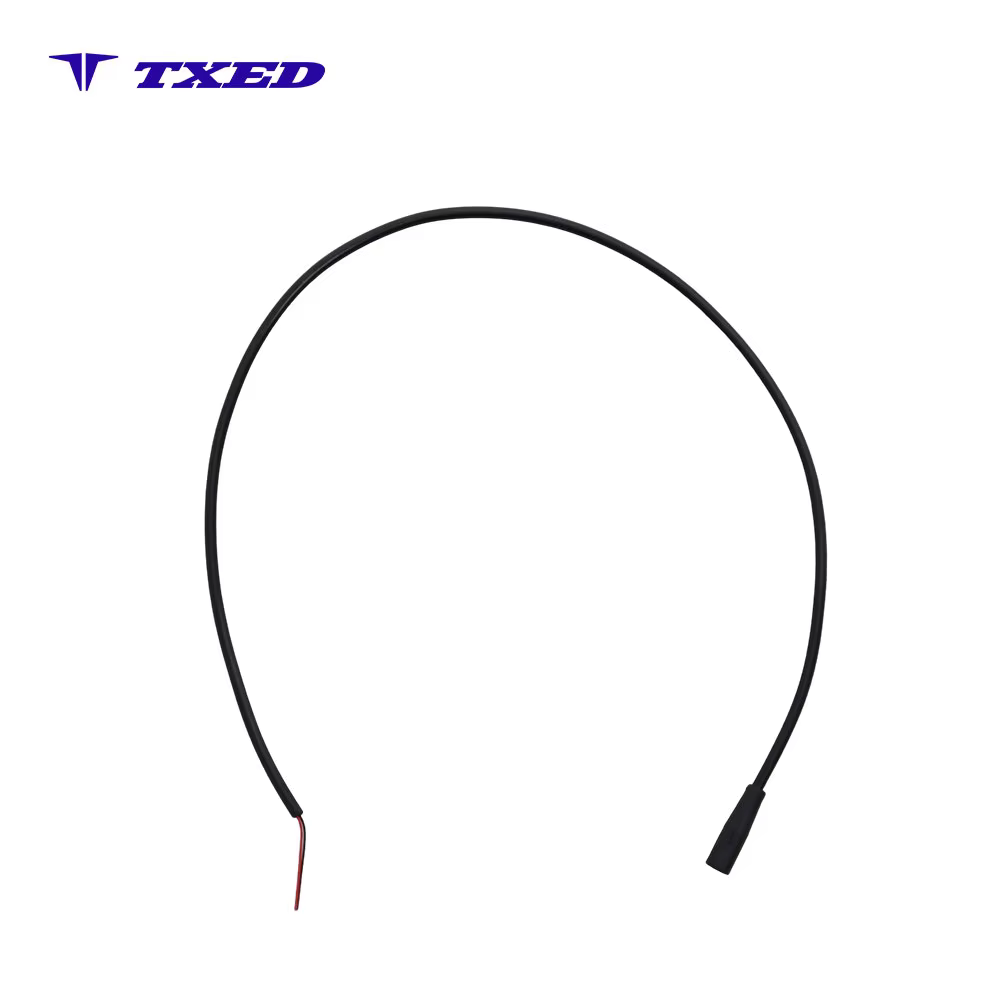 Durable E-Bike 400mm Copper Core + PVC Insulation Sheath Connection Wire Single-end Male/Female Plug Irregular Shape Power Cable detail image 2