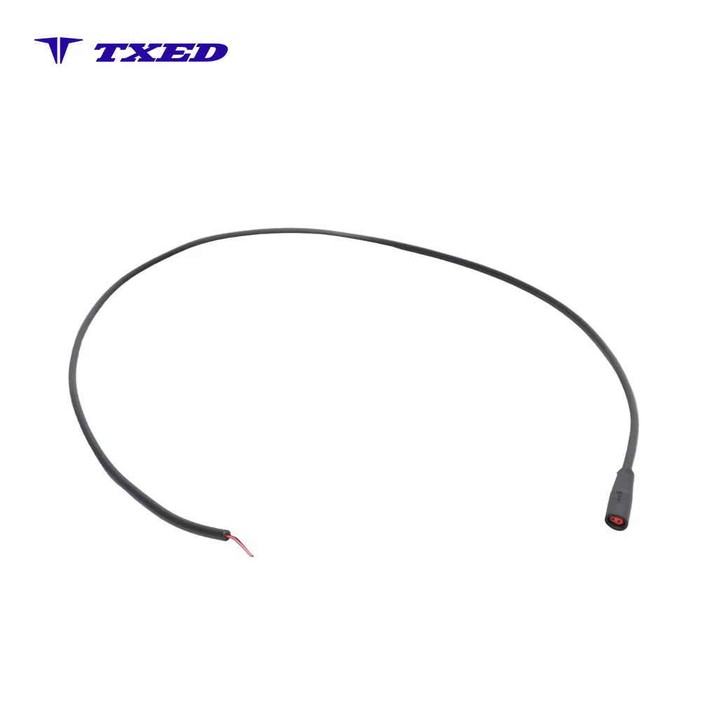 Durable E-Bike 400mm Copper Core + PVC Insulation Sheath Connection Wire Single-end Male/Female Plug Irregular Shape Power Cable detail image 4