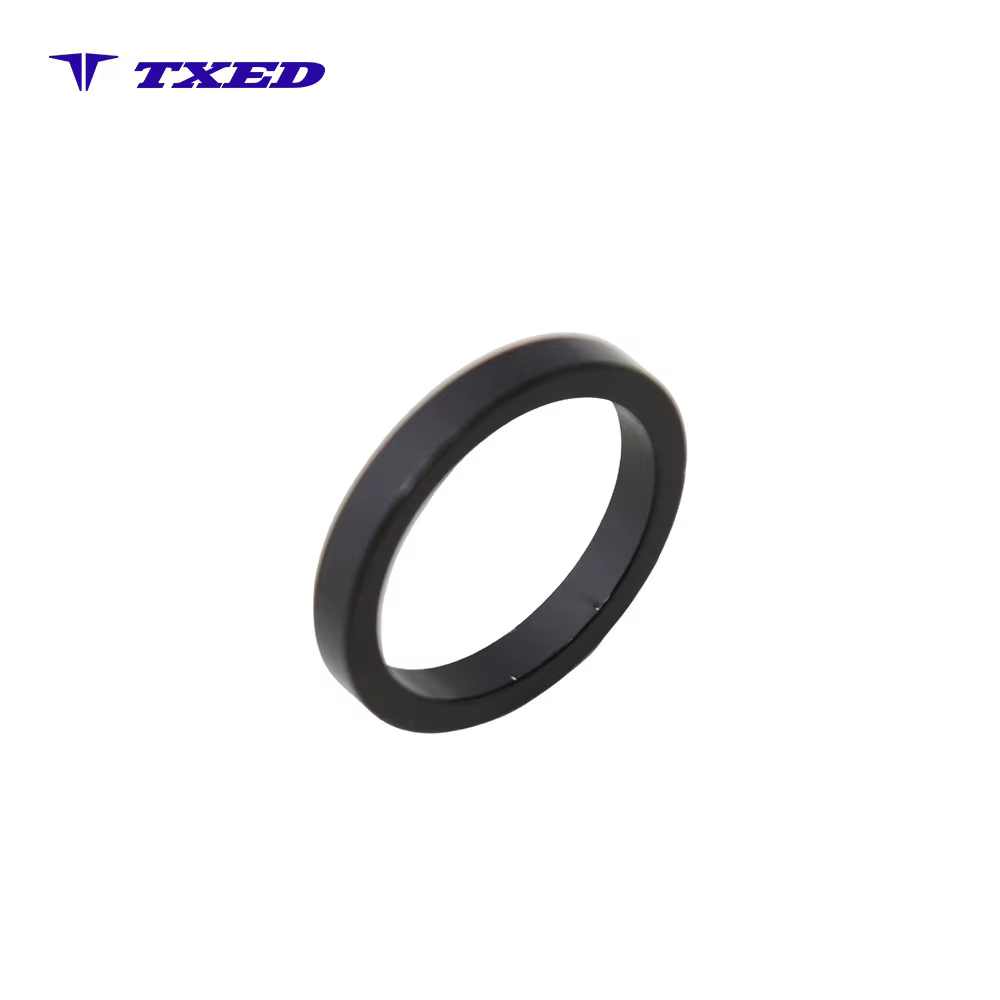 Durable Lightweight 28.6mm X 51mm Aluminum Alloy Black Bicycle & Electric Bike Adjustment Ring detail image 1