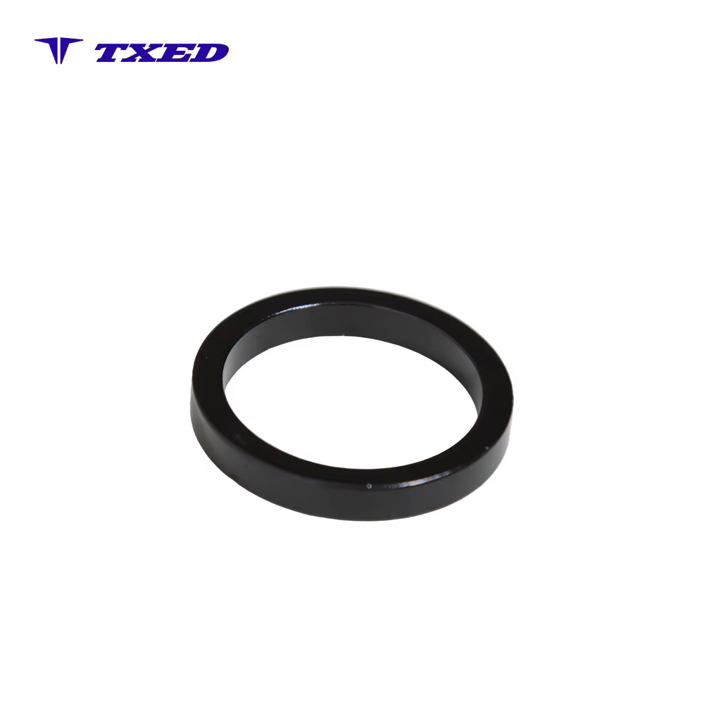 Durable Lightweight 28.6mm X 51mm Aluminum Alloy Black Bicycle & Electric Bike Adjustment Ring detail image 4