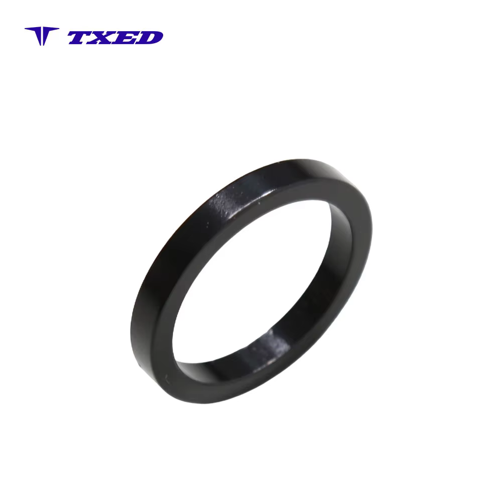 Durable Lightweight 28.6mm X 51mm Aluminum Alloy Black Bicycle & Electric Bike Adjustment Ring detail image 5