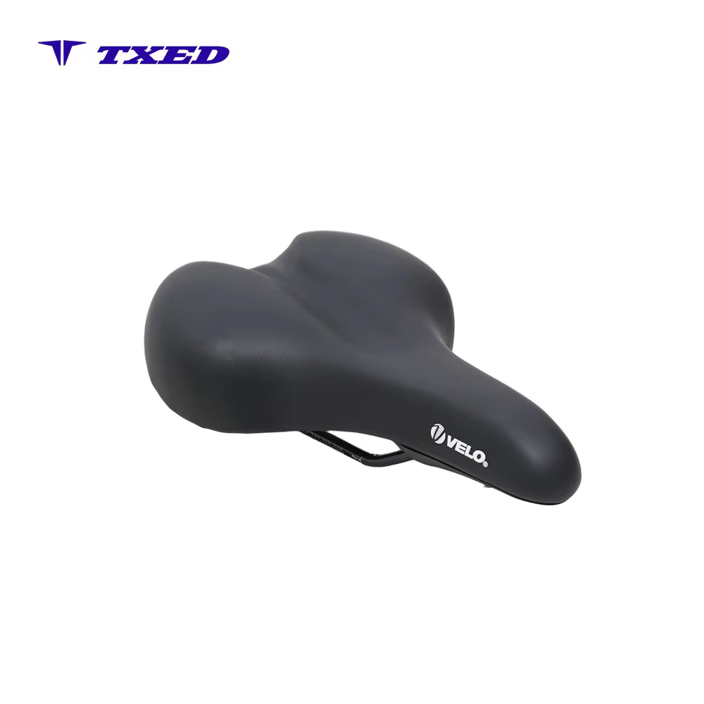 Ergonomic Breathable Leather Shock Absorption Seat Bicycle Saddle for Mountain Bikes Unisex Adults All Seasons