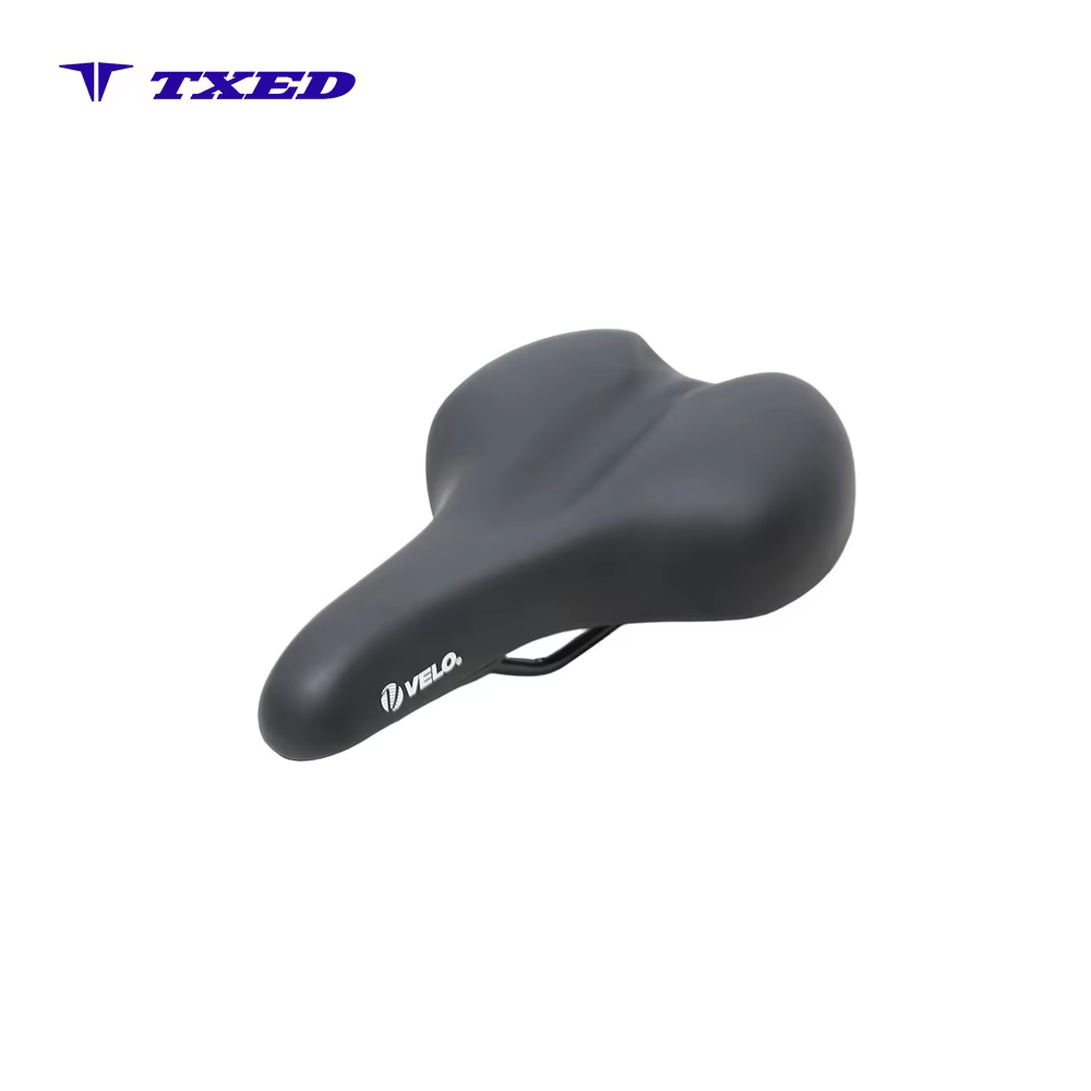 Ergonomic Breathable Leather Shock Absorption Seat Bicycle Saddle for Mountain Bikes Unisex Adults All Seasons detail image 2