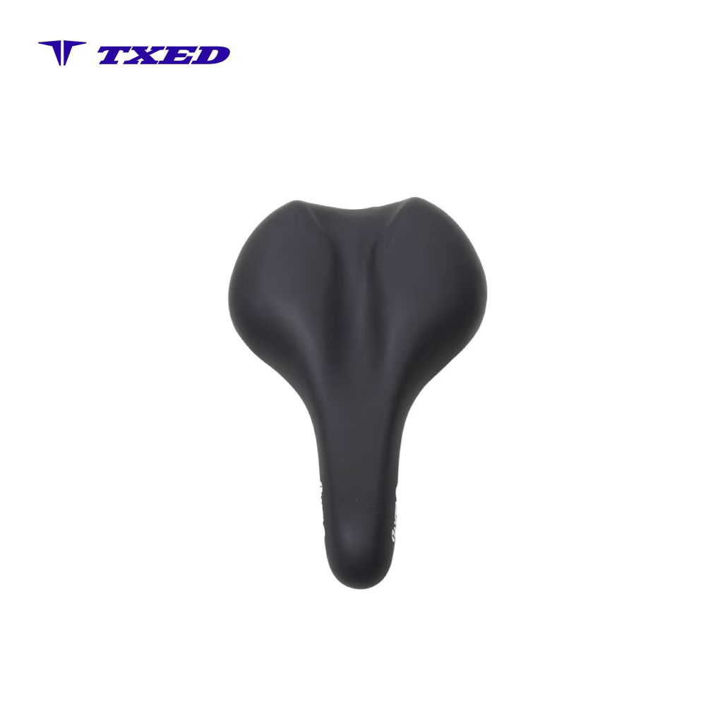 Ergonomic Breathable Leather Shock Absorption Seat Bicycle Saddle for Mountain Bikes Unisex Adults All Seasons detail image 3