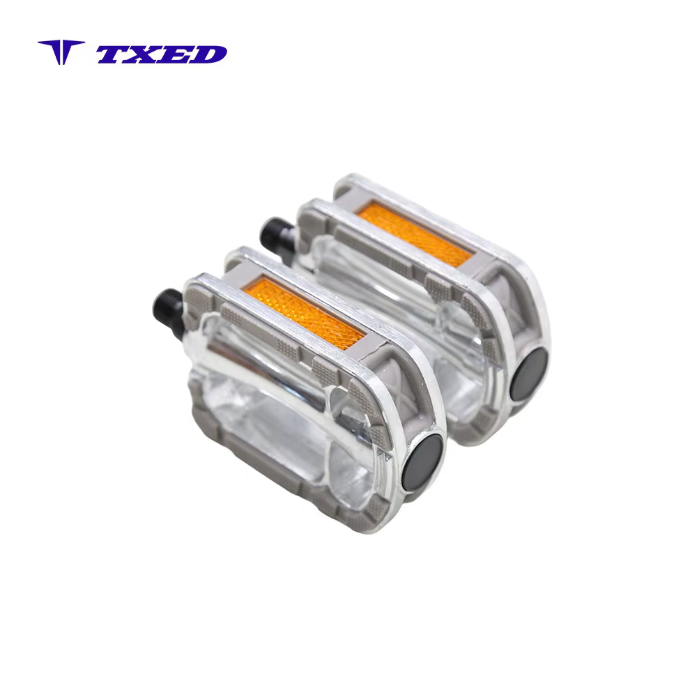 FengDe MN-369 Aluminum Alloy Ultralight Bicycle Pedal 9/16'' Axle Gray Rubber Ball Bearing Non-Slip for MTB & Road Bikes detail image 3