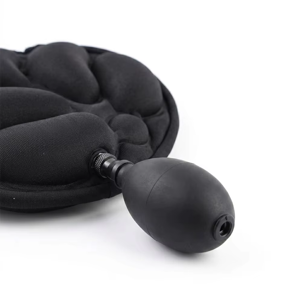 Fiber Cloth Inflatable Built-in Plastic Air Bag Padded Shock Absorbing Waterproof Adjustable Soft Lightweight Road Bike Saddle detail image 2