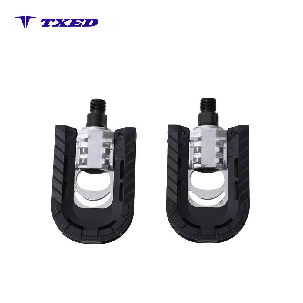 Folding Plastic Road Bike Pedal 9/16" Axle with Ball Bearing & BS Reflector Water Resistant & Lightweight for Electric City Bike