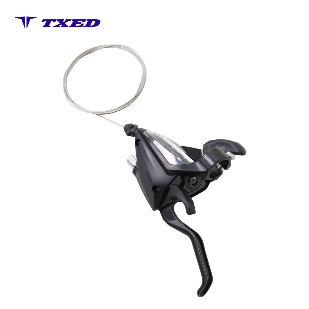 For 3-Speed Aluminum Alloy Durable Lightweight Bicycle Shifter Lever Shift Cable for Mountain Bike E-bike Universal detail image 2